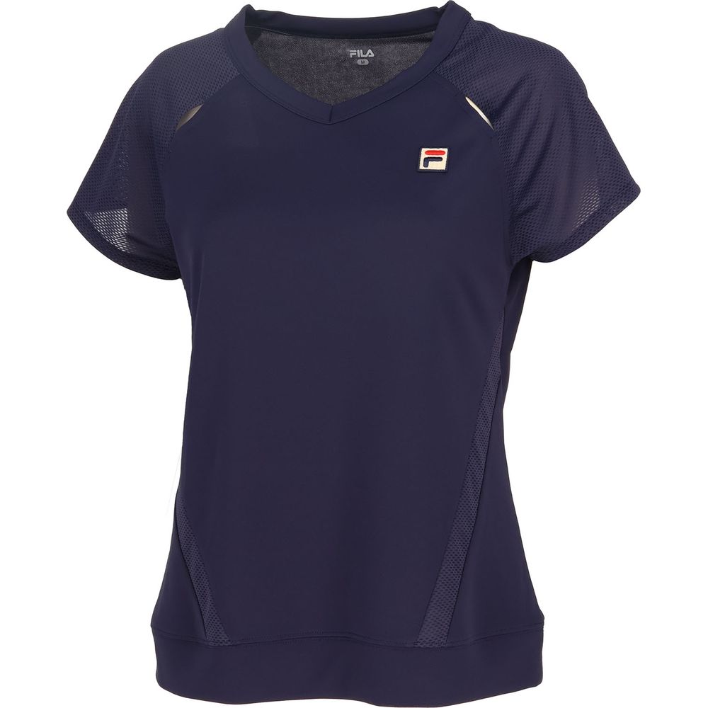 フィラテニスウエア 2024年秋TシャツL FILA（フィラ） テニスウェア レディース ゲームシャツ VL2834 2024SS