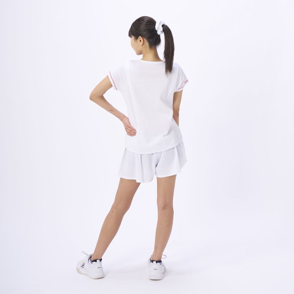 フィラ　2024春夏　Lサイズテニスゲームシャツ FILA（フィラ） テニスウェア レディース ゲームシャツ VL2848 2024SS