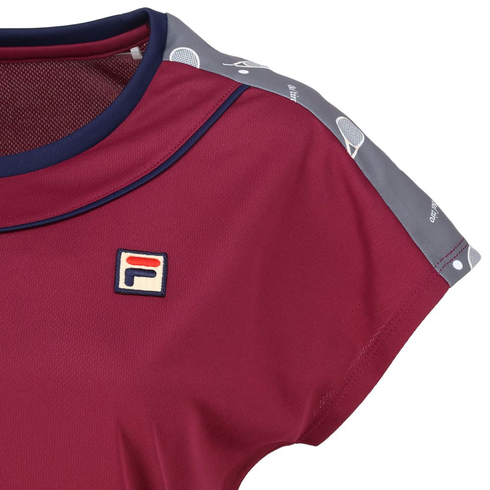 FILA（フィラ） テニスウェア レディース ゲームシャツ VL2948 2024FW