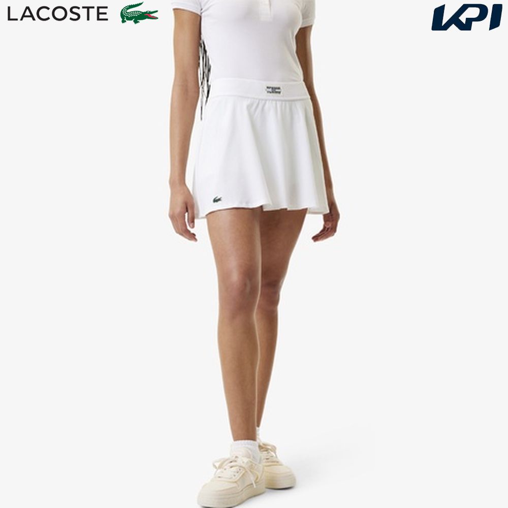 ラコステ LACOSTE テニスウェア レディース 前後切り替えインナースパッツ付きテニススカート JF1035-99-PI2 2023FW 『即日出荷』｜kpi24