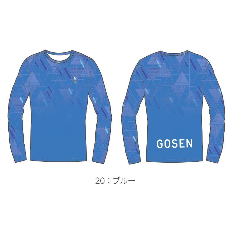 ゴーセン GOSEN テニスウェア ユニセックス   2023秋企画 昇華ロングスリーブＴシャツ JPT37 2023FW｜kpi24｜02