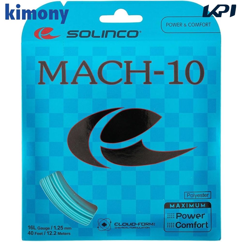 『即日出荷』ソリンコ SOLINCO テニスガット・ストリング  MACH-10 マッハ10 単張 KSC790｜KPI24