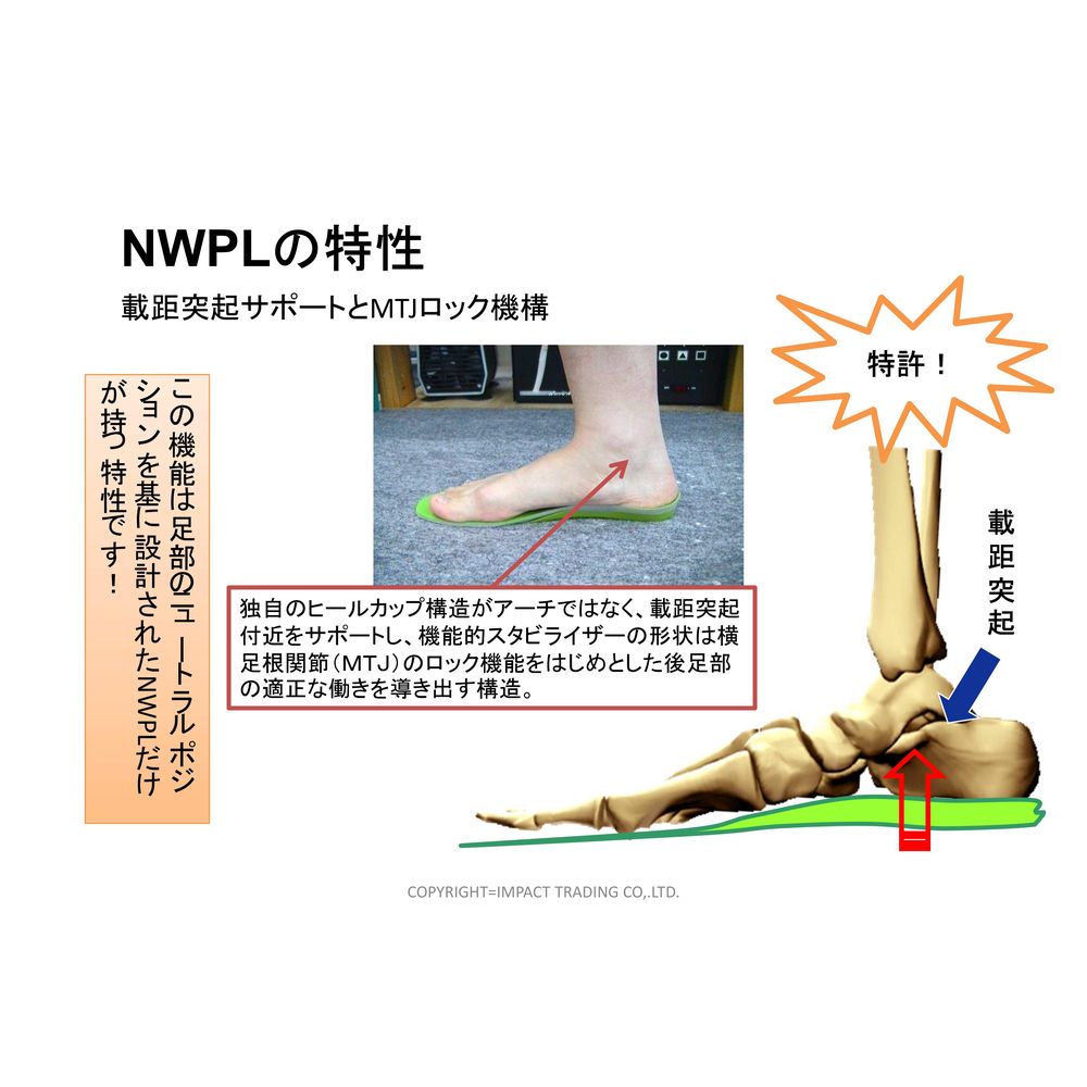即日出荷』NWPL インソール Life OTC ITN001 ノースウエスト・ポ