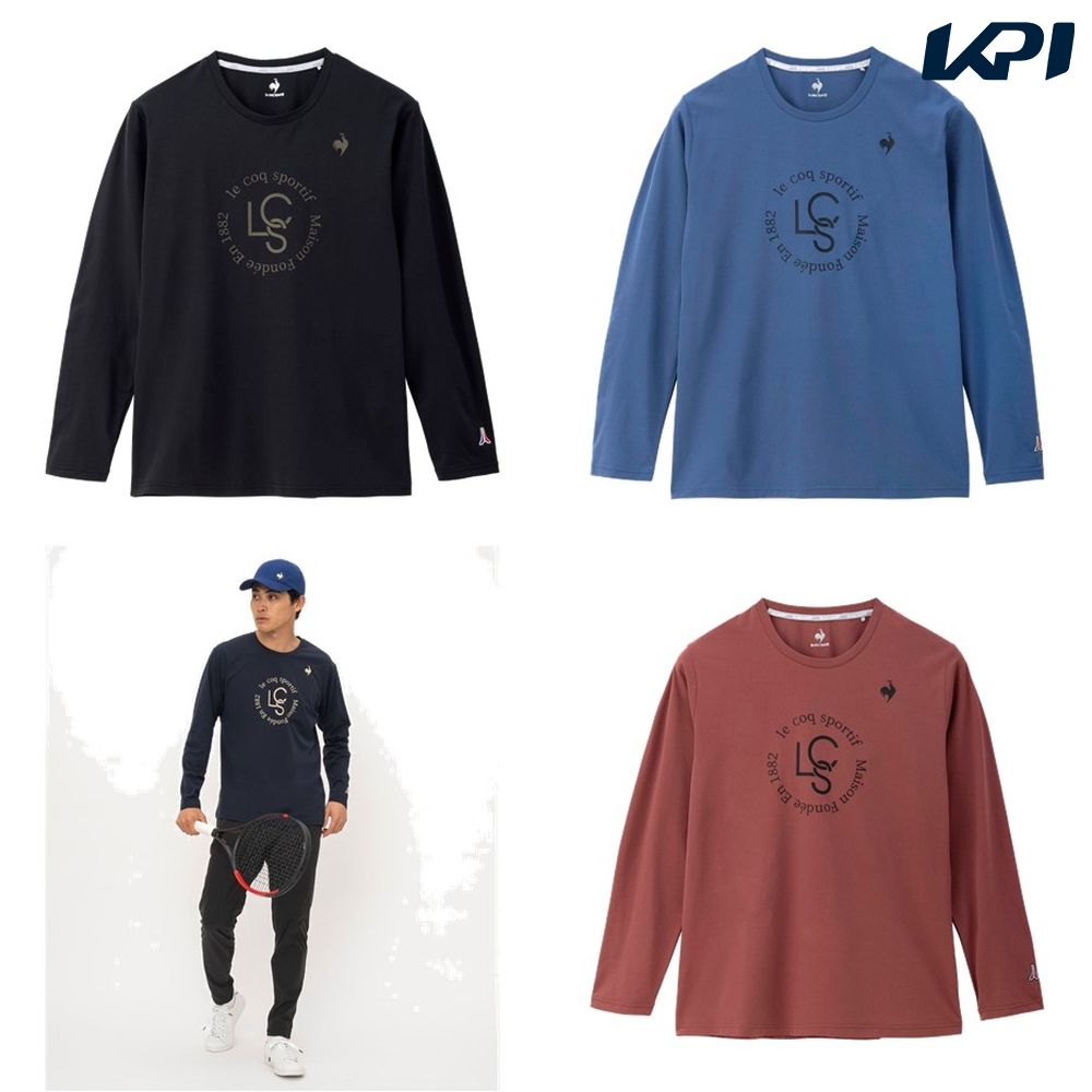 ルコック le coq sportif テニスウェア メンズ   プラクティス長袖シャツ LN4FLT11M 2024FW