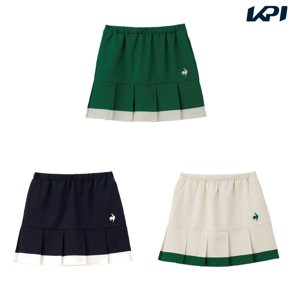ルコック le coq sportif 健康・ボディケアウェア レディース   LCS プリューム リブクロス スコート LT4FSK40L 2024FW