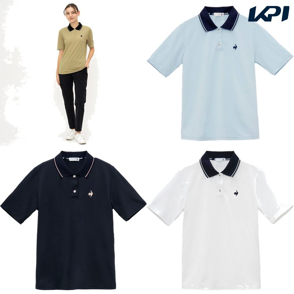 ルコック le coq sportif フィットネスウェア レディース   サンスクリーンポロシャツ LT5SHS40L 2025SS