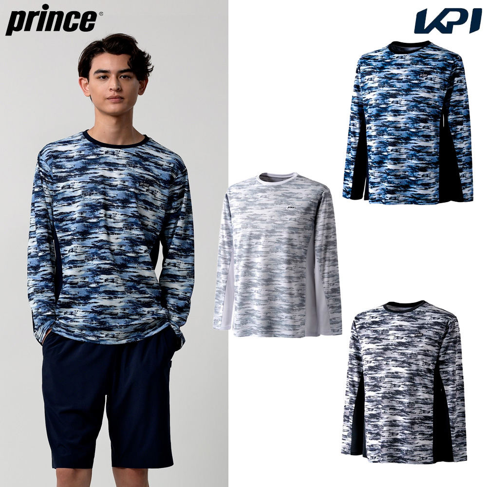 プリンス Prince テニスウェア メンズ   ロングスリーブシャツ MS4007 2024SS