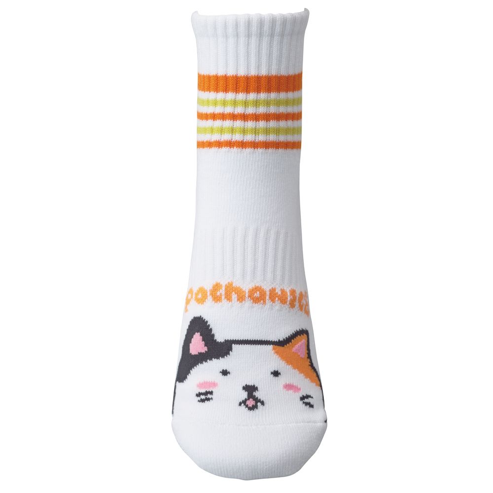 ゴーセン GOSEN テニスウェア  pochaneco ぽちゃ猫 ハーフソックス 22〜25cm NSH03 2020SS | GOSEN | 05