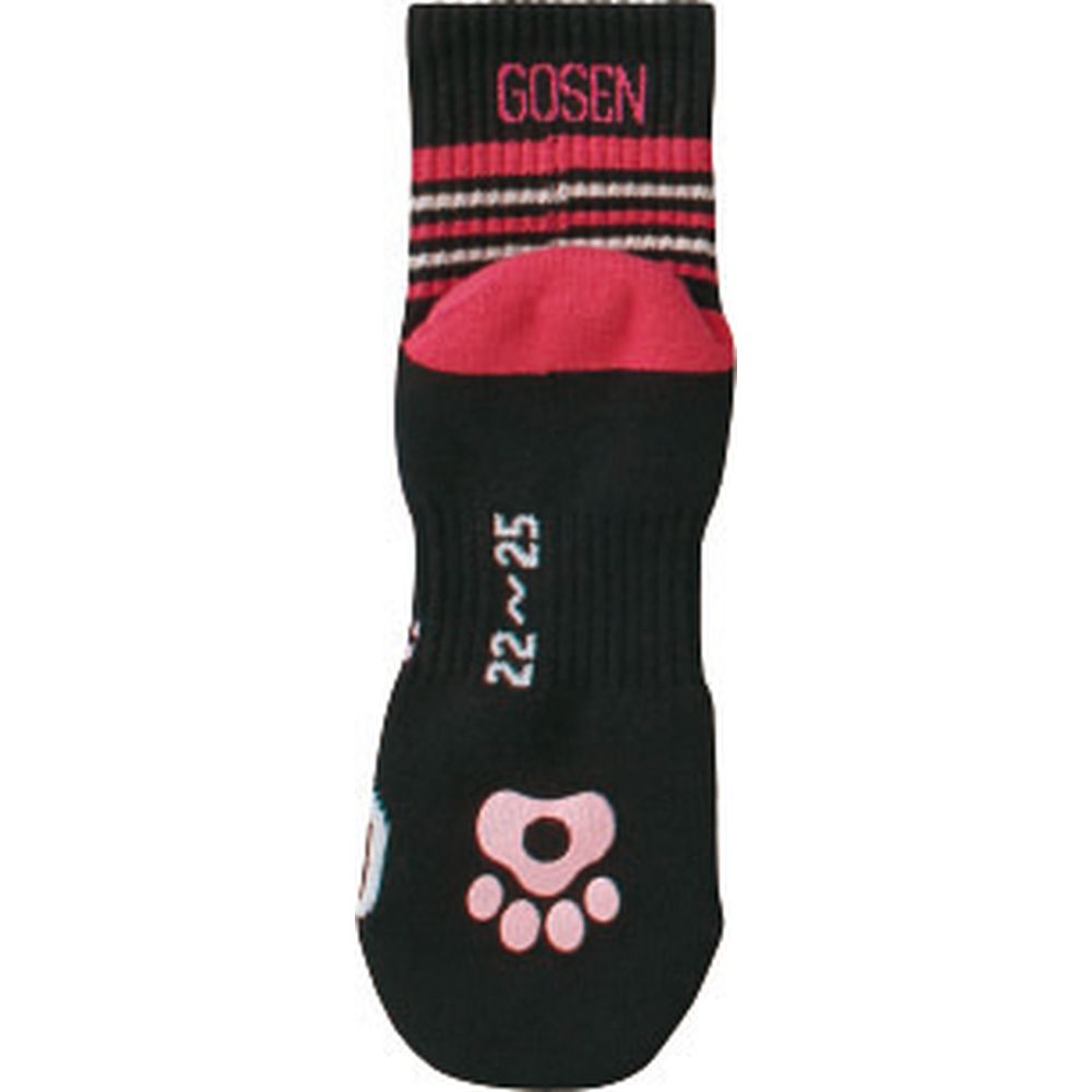 ゴーセン GOSEN テニスウェア  pochaneco ぽちゃ猫 ハーフソックス 22〜25cm NSH03 2020SS | GOSEN | 07