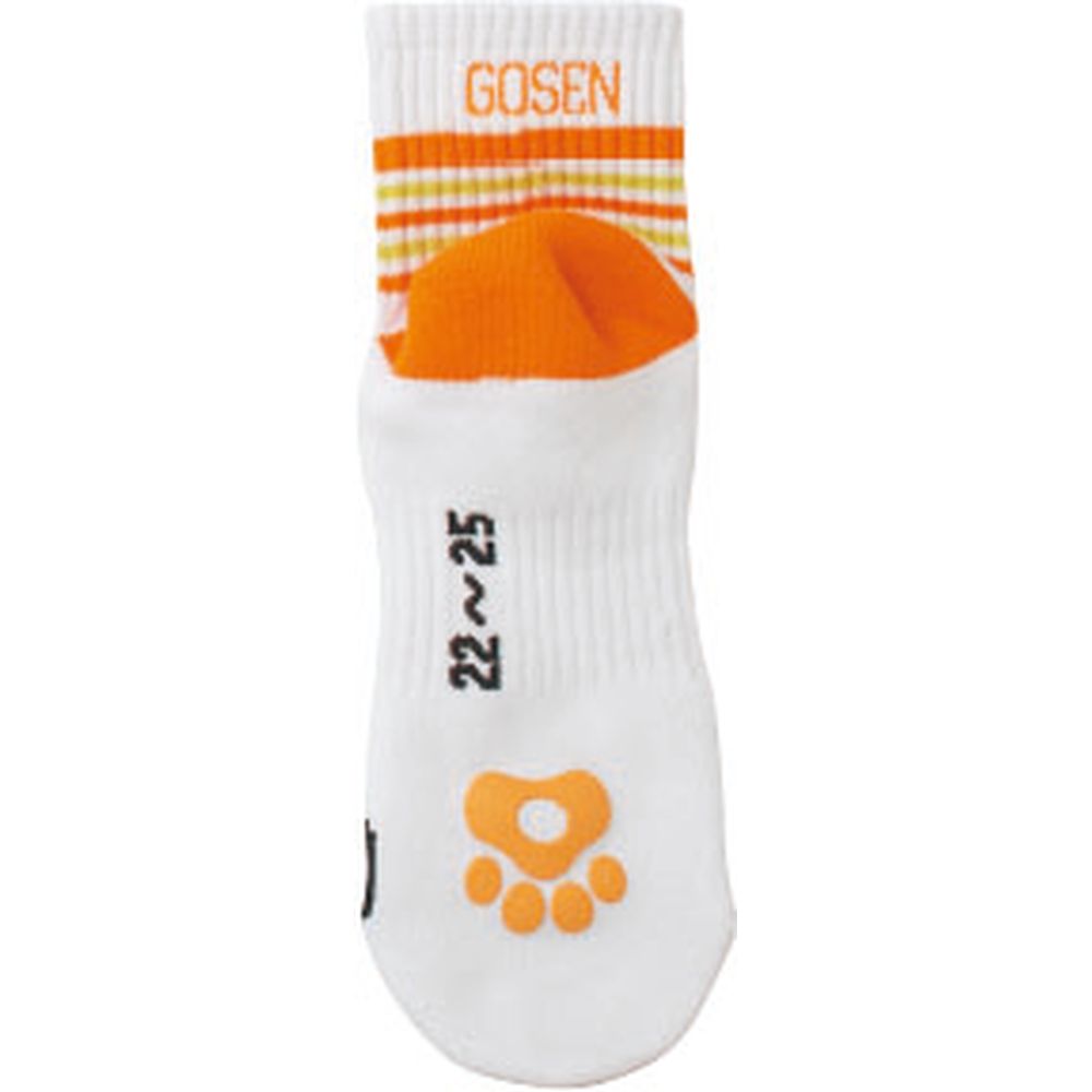 ゴーセン GOSEN テニスウェア  pochaneco ぽちゃ猫 ハーフソックス 22〜25cm NSH03 2020SS | GOSEN | 08