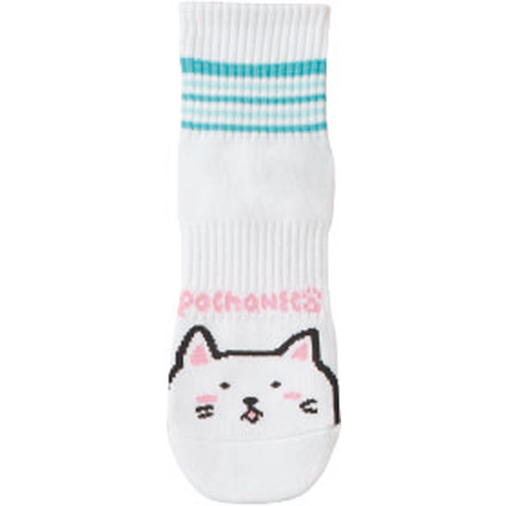 ゴーセン GOSEN テニスウェア  pochaneco ぽちゃ猫 ハーフソックス 22〜25cm NSH03 2020SS | GOSEN | 01