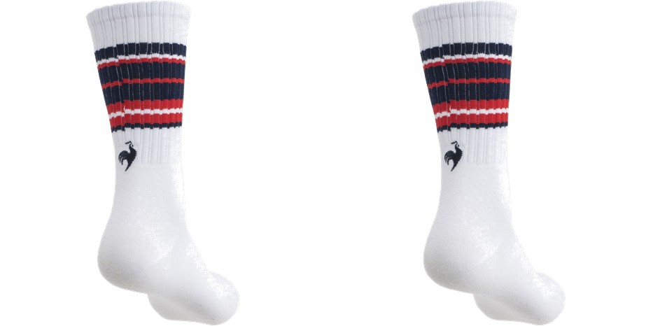 ルコック le coq sportif フィットネスアクセサリー ユニセックス ２Ｐラインソックス QMAVJB11
