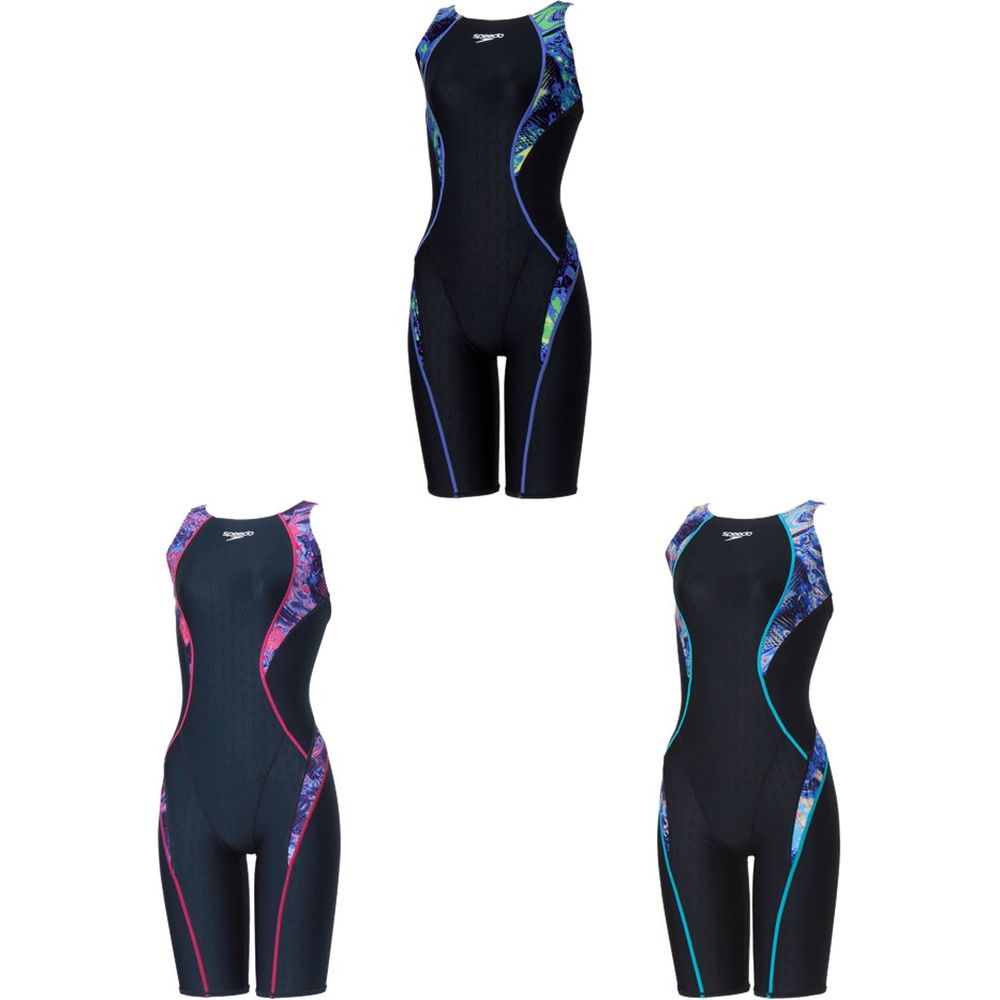 スピード Speedo 水泳水着 レディース   FLEX Σν Mini Openback kneeskin SCW12609F