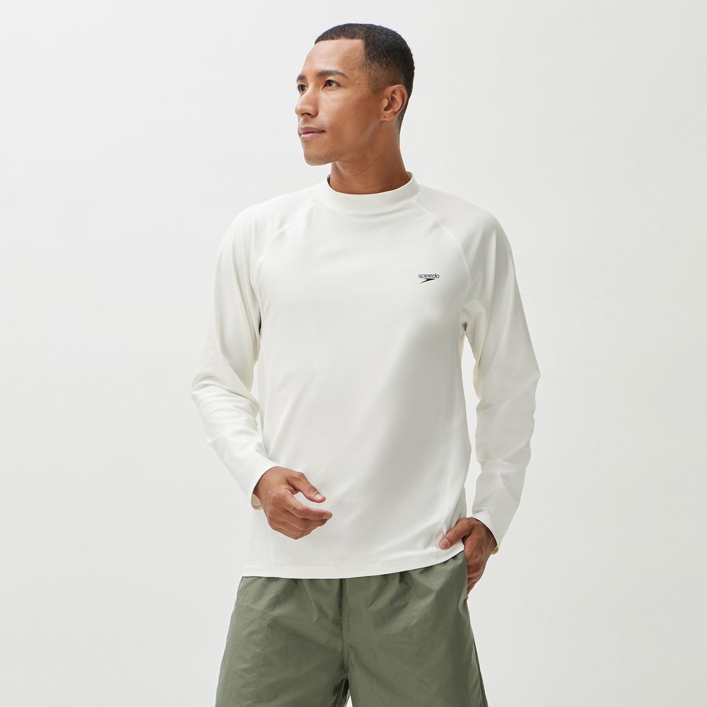 speedo スピード L/S RUSH TEE ホワイト Oサイズ SF72302 W | スポーツ スポーツ用品 水泳 プール 水着 スイムウェア ラッシュガード メンズ 男性 メンズラッシュティー 着心地 ロングタイプ 長袖 ロングスリーブ 多目的用途 UVプロテクト UVカット ホワイト O speedo（スピード） 水泳水着 メンズ L/S RUSH TEE SF72302 : KPI24