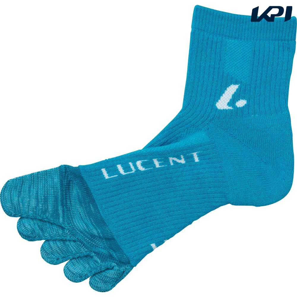 ルーセント LUCENT テニスアクセサリー レディース   5本指ソックス ターコイズ XLN4007