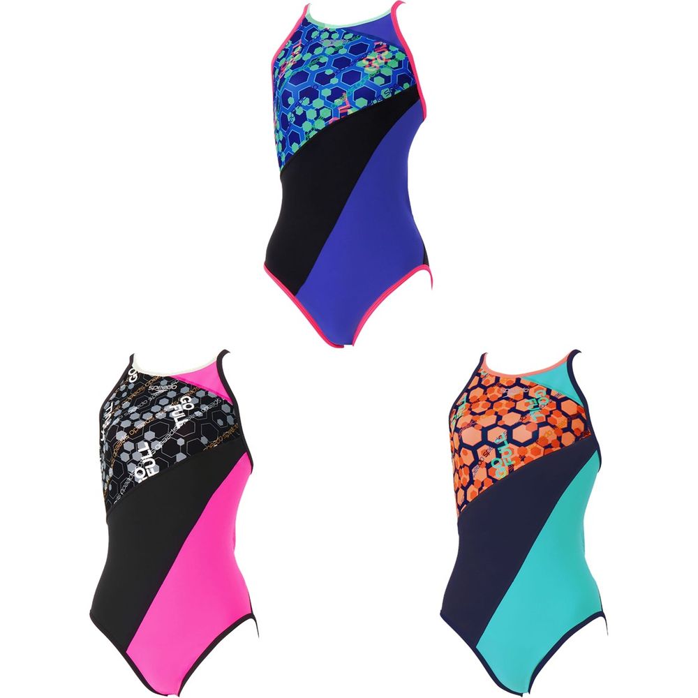 スピード Speedo 水泳水着 レディース   Hexagonal TurnS Suit STW02656