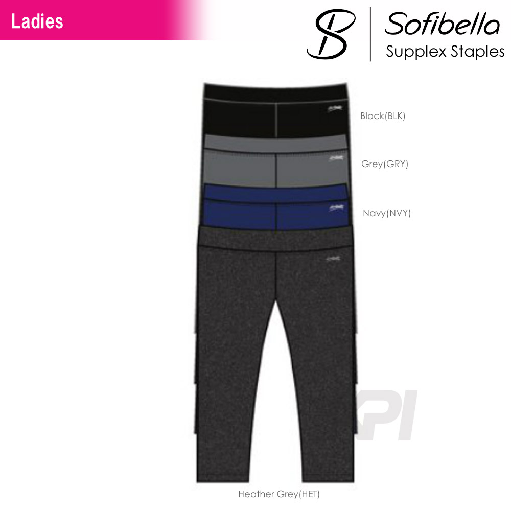 Yahoo! Yahoo!ショッピング(ヤフー ショッピング)Sofibella ソフィベラ 「Supplex Staples Collection サプレックスコレクション 　Basic Capri SU9023S」フィットネスウェア＆テニスウェア『即日出荷』