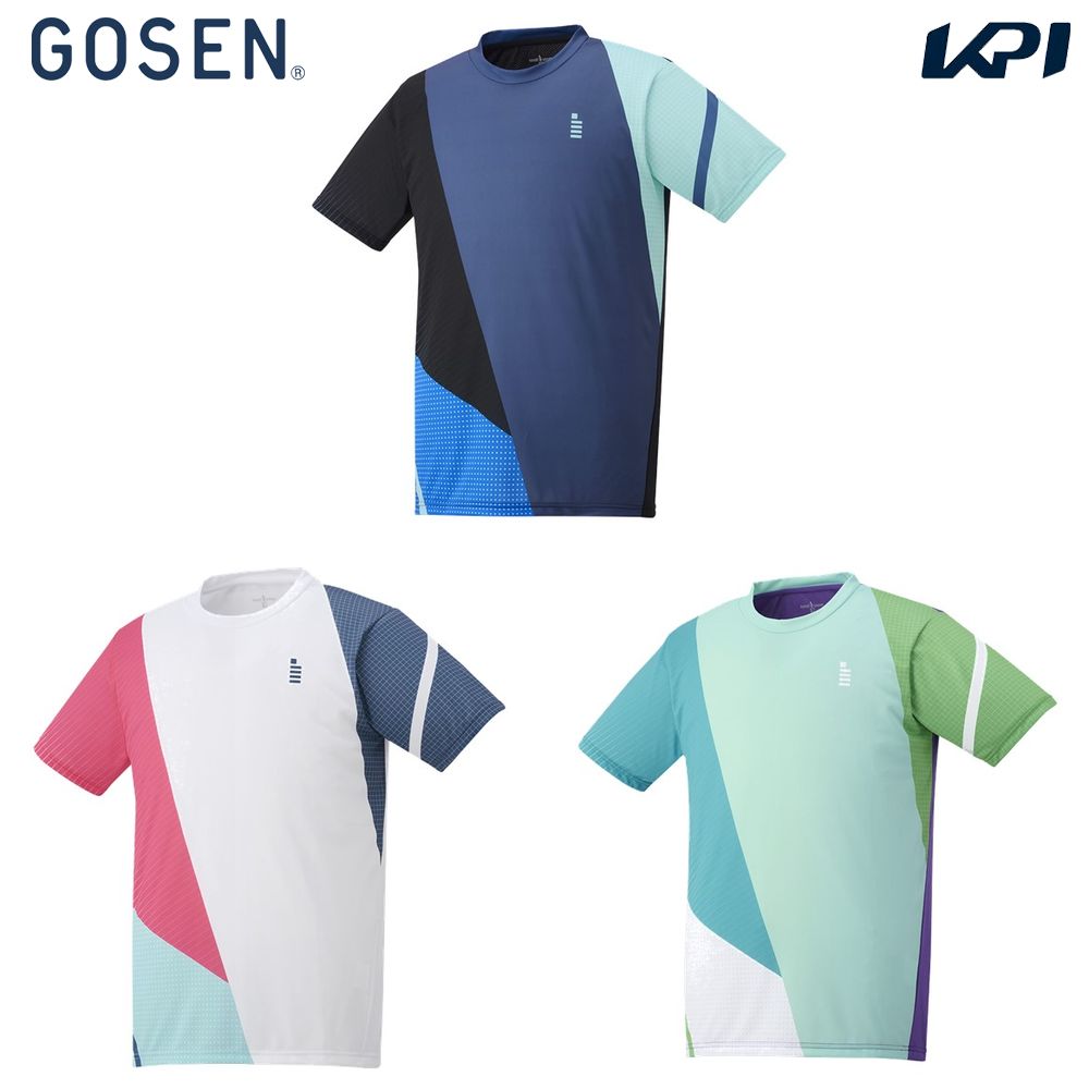 ゴーセン GOSEN テニスウェア ユニセックス   ゲームシャツ T2406 2024SS｜kpi24