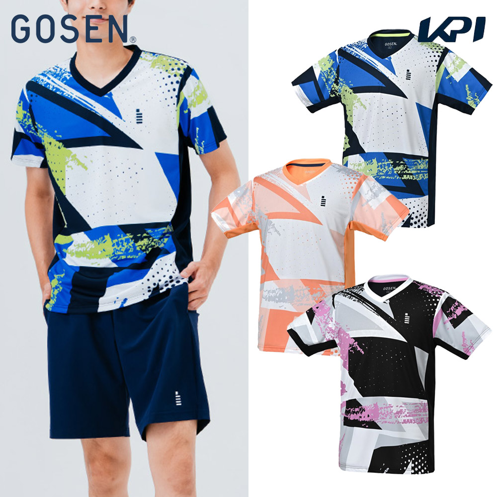 ゴーセン GOSEN テニスウェア ユニセックス   ゲームシャツ T2524 2025SS｜KPI24