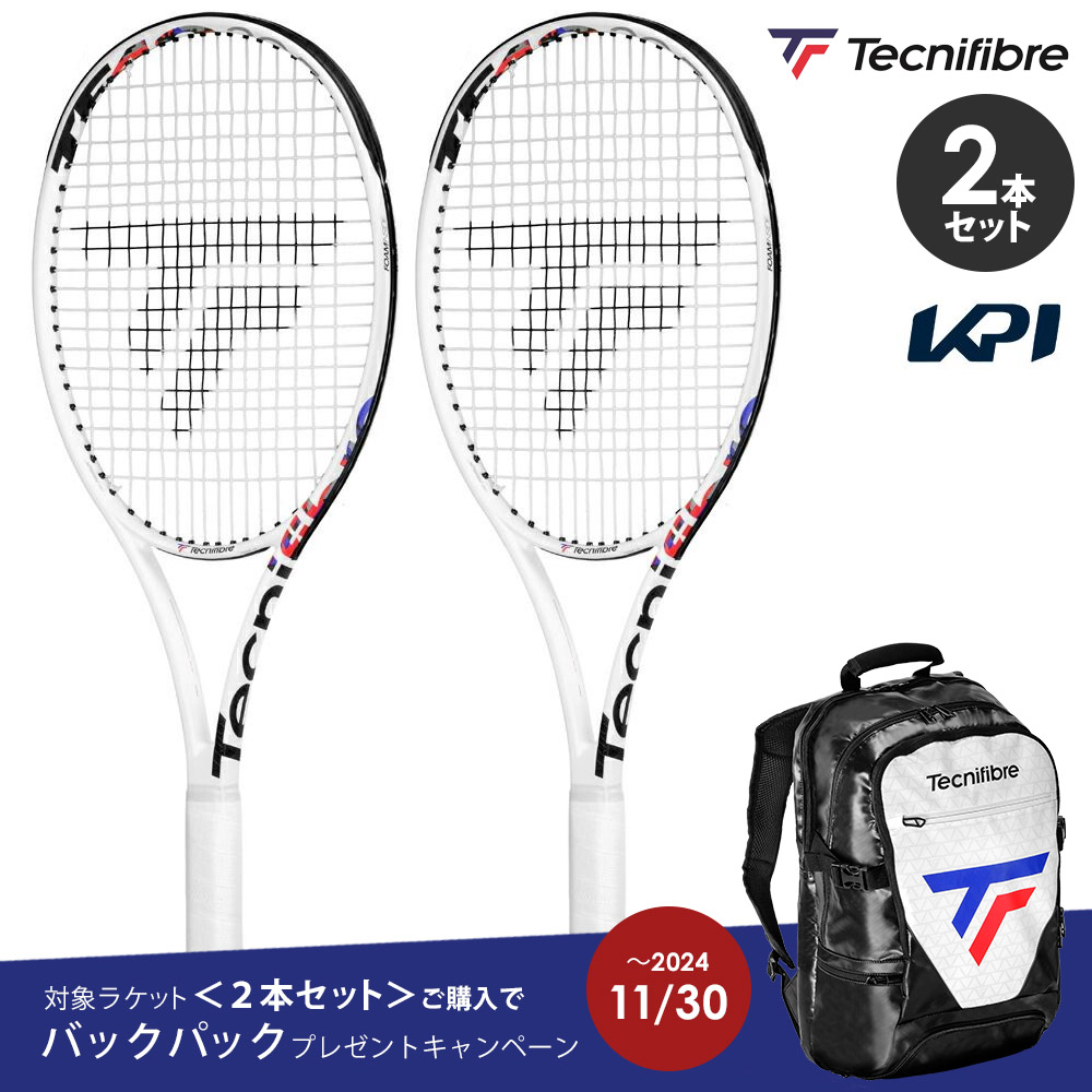 ⑥テクニファイバー TF40 305 ラケット 2本ケース付セット Tecnifibre（テクニファイバー） ＜2本セット＋ラケットバッグ