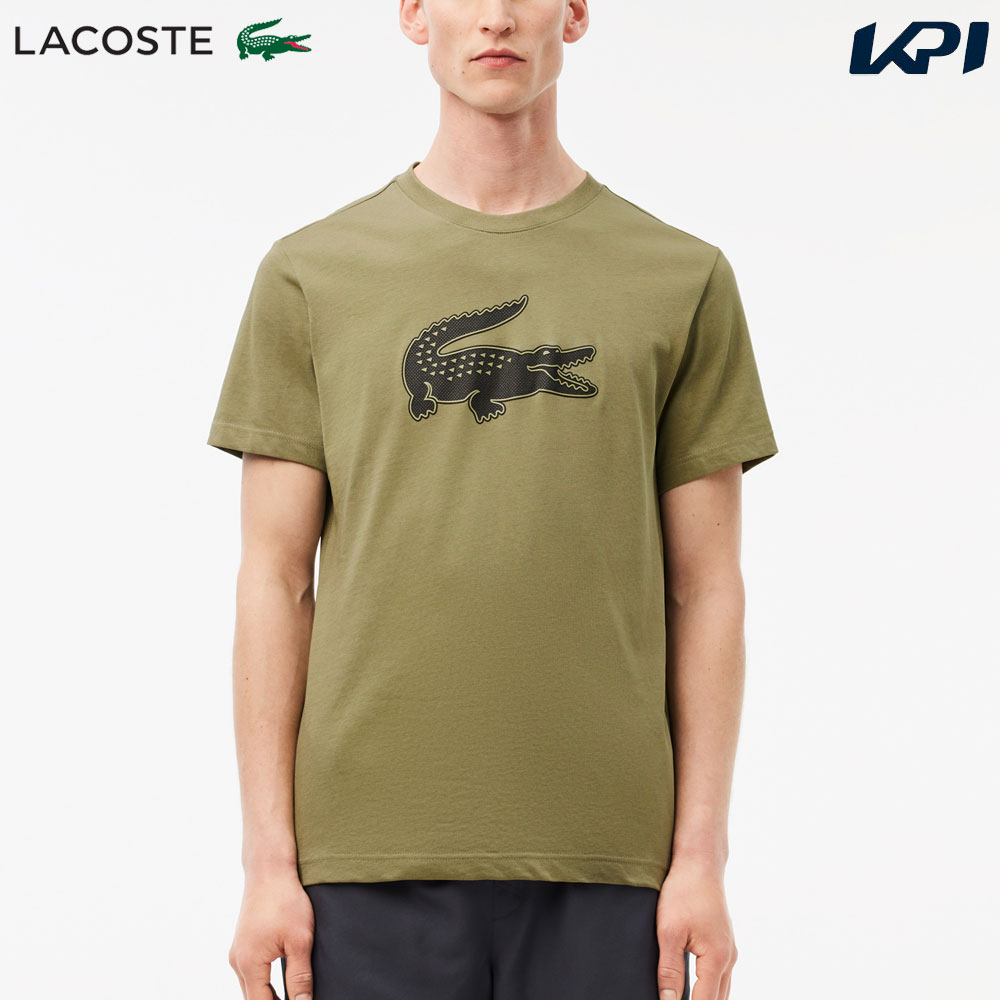 『即日出荷』ラコステ LACOSTE テニスウェア メンズ   コットンブレンド ウルトラドライ ロゴプリント Tシャツ TH2042-99-3HK 2024FW