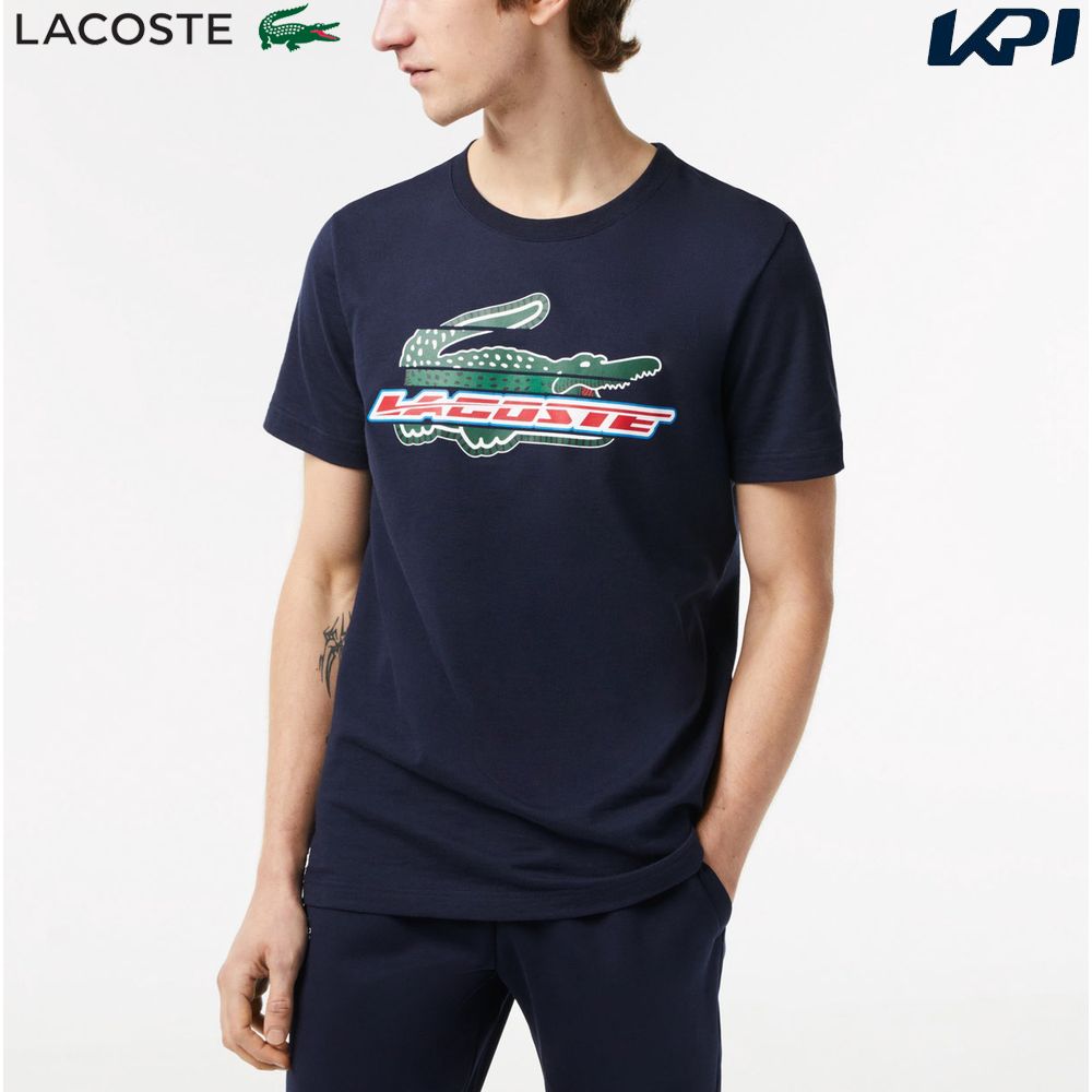 ラコステ LACOSTE テニスウェア メンズ ミックスグラフィックウルトラドライTシャツ TH5156-99-166 2023SS『即日出荷』