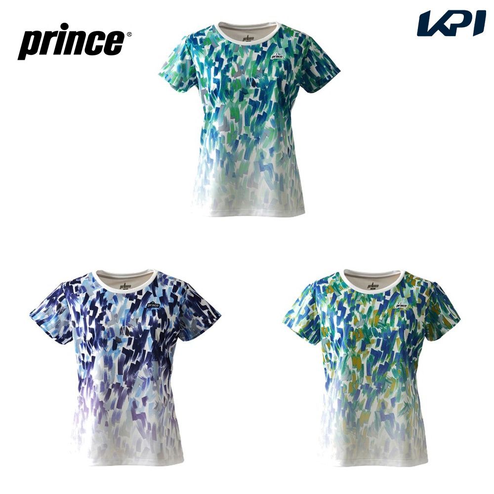 prince(プリンス) 遮熱 吸汗速乾 半袖ウェアレディース・ウィメンズ テニス ゲームシャツレッド　WF2088-015