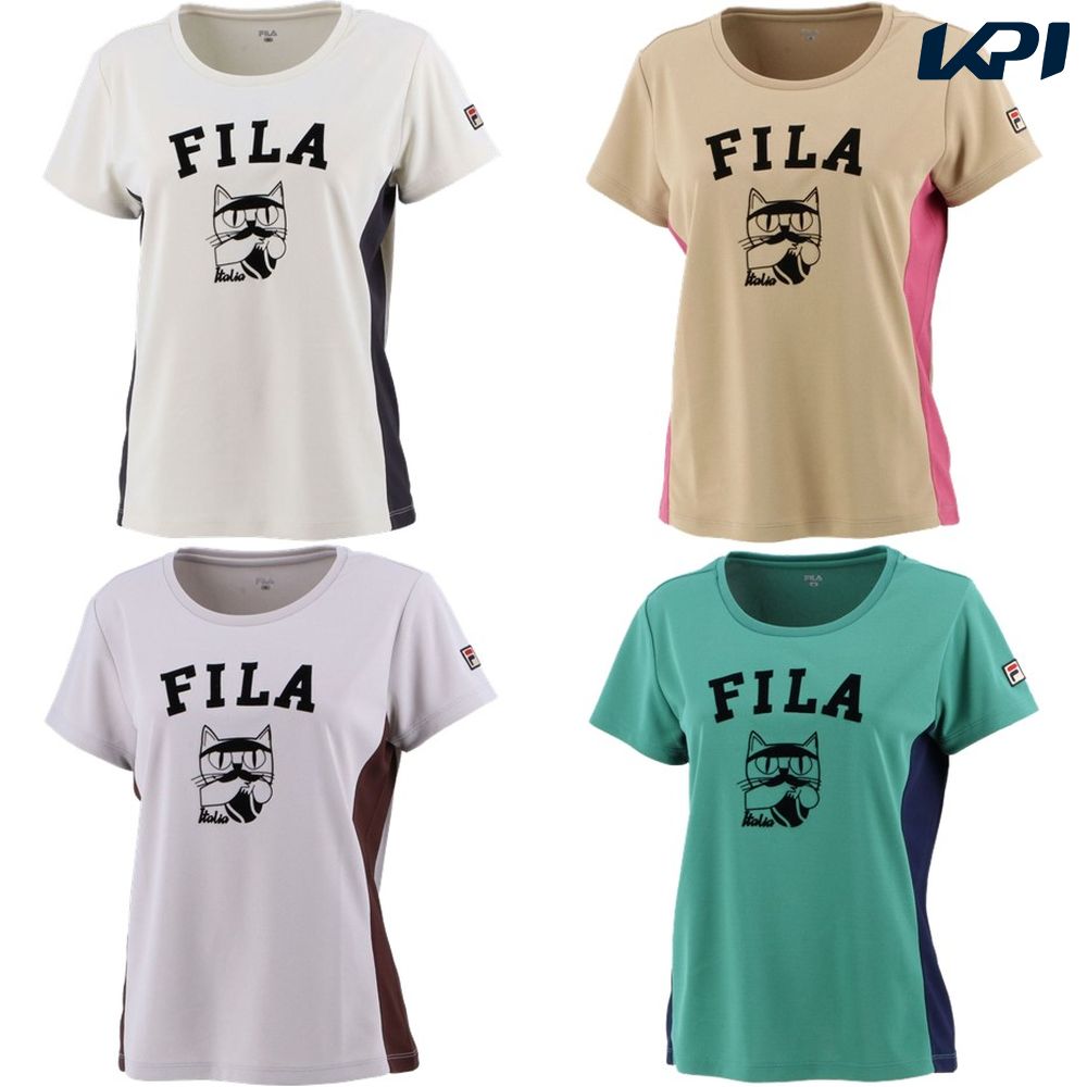 フィラ FILA テニスウェア レディース グラフィックTシャツ VL2523 2022FW