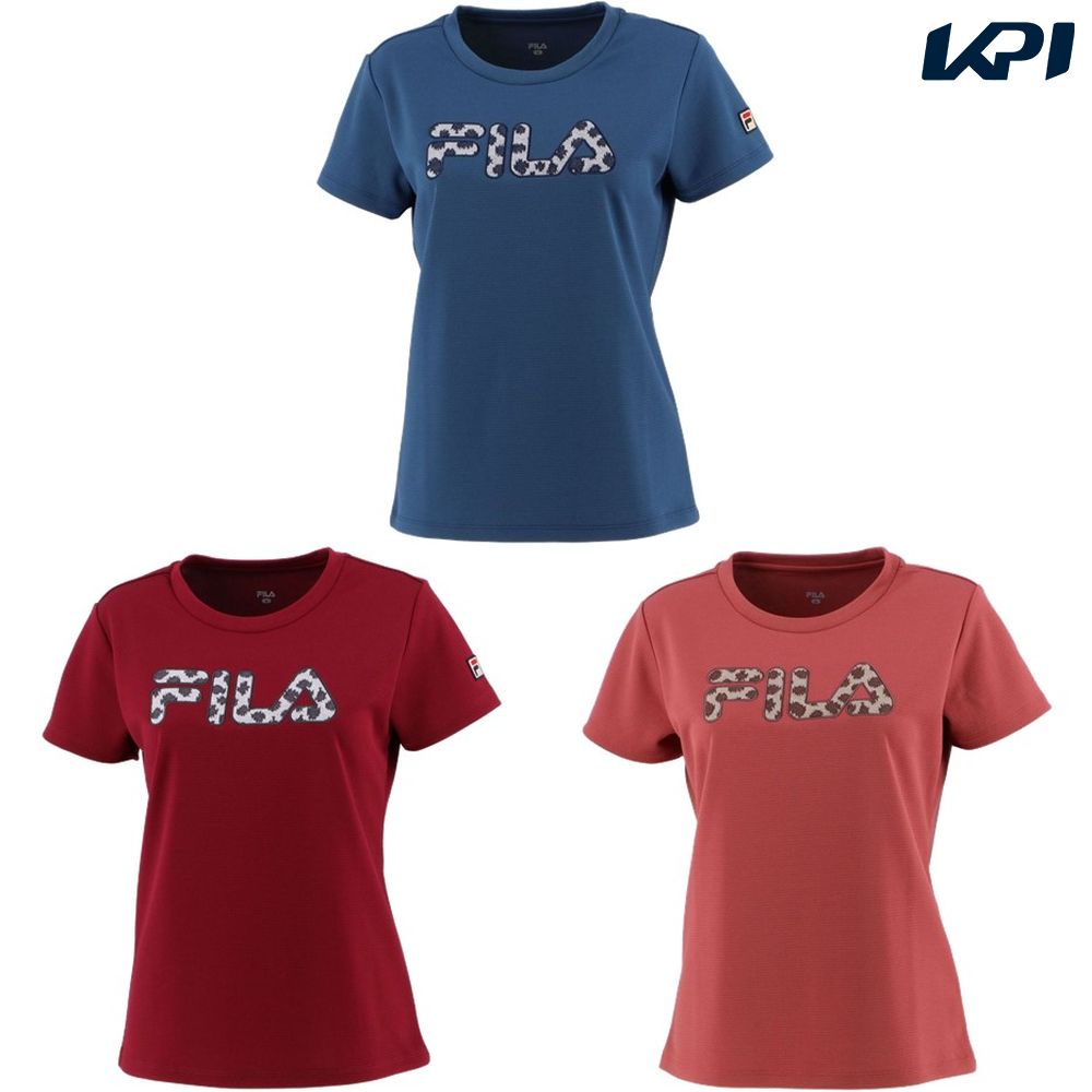 フィラ FILA テニスウェア レディース アップリケTシャツ VL2563 2022FW『即日出荷』