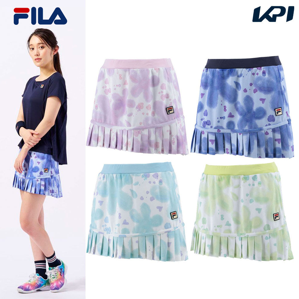 フィラ FILA テニスウェア レディース 総柄スコート VL2582 2023SS 