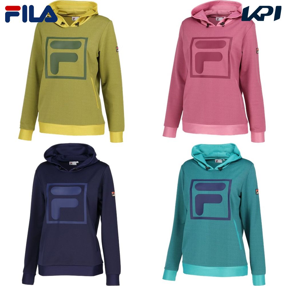 フィラ FILA テニスウェア レディース プルオーバーフーディ VL2713 2023FW｜kpi24