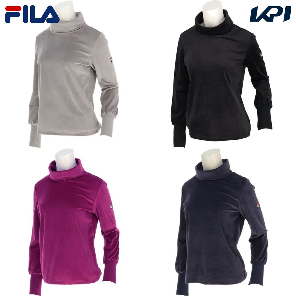 フィラ FILA テニスウェア レディース ロングスリーブシャツ VL2729 2023FW｜kpi24