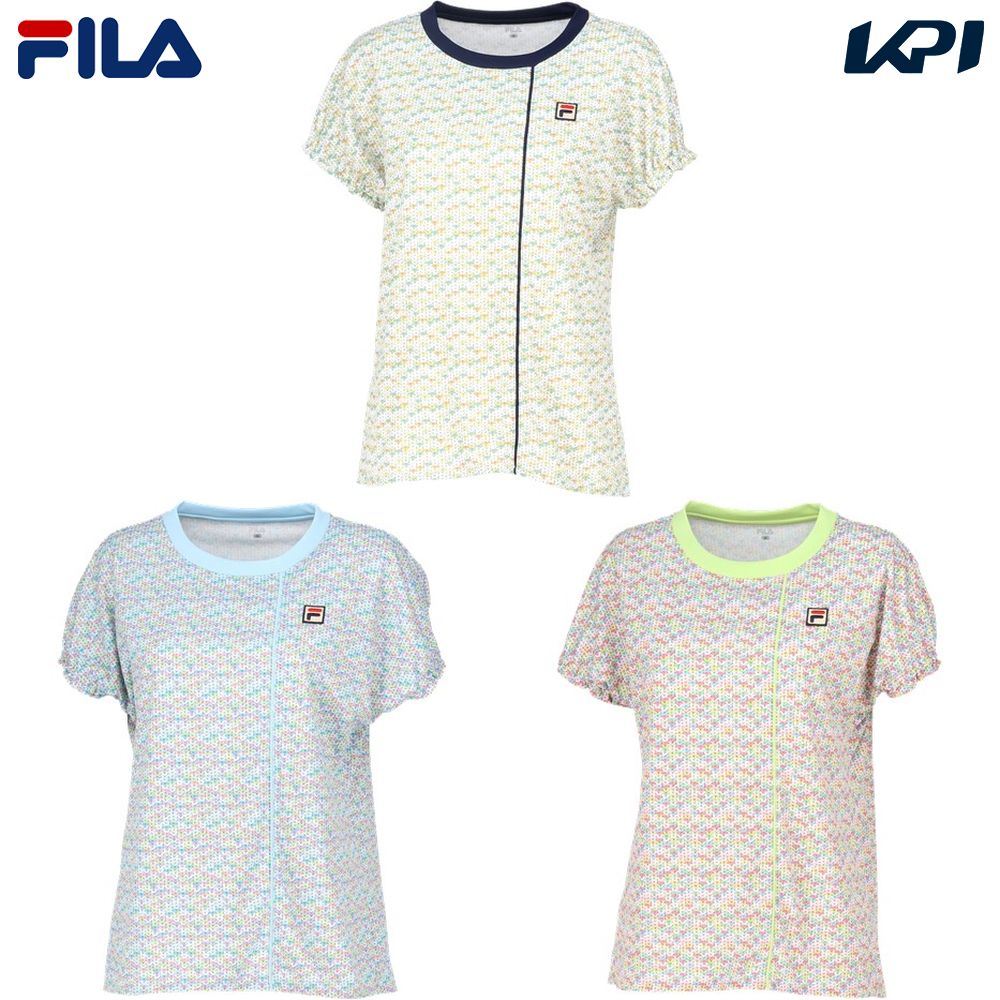 フィラ FILA テニスウェア レディース   ゲームシャツ VL2806 2024SS｜kpi24
