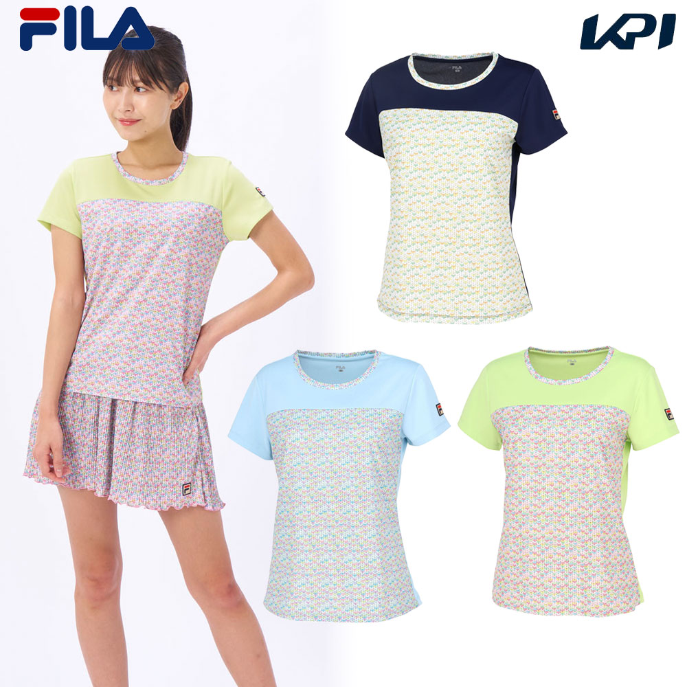 フィラ FILA テニスウェア レディース   ゲームシャツ VL2807 2024SS