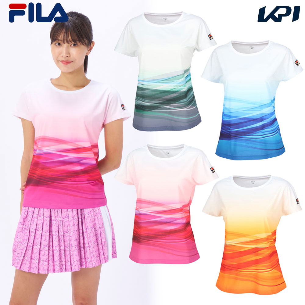 FILA（フィラ） テニスウェア レディース ゲームシャツ VL2832 2024SS