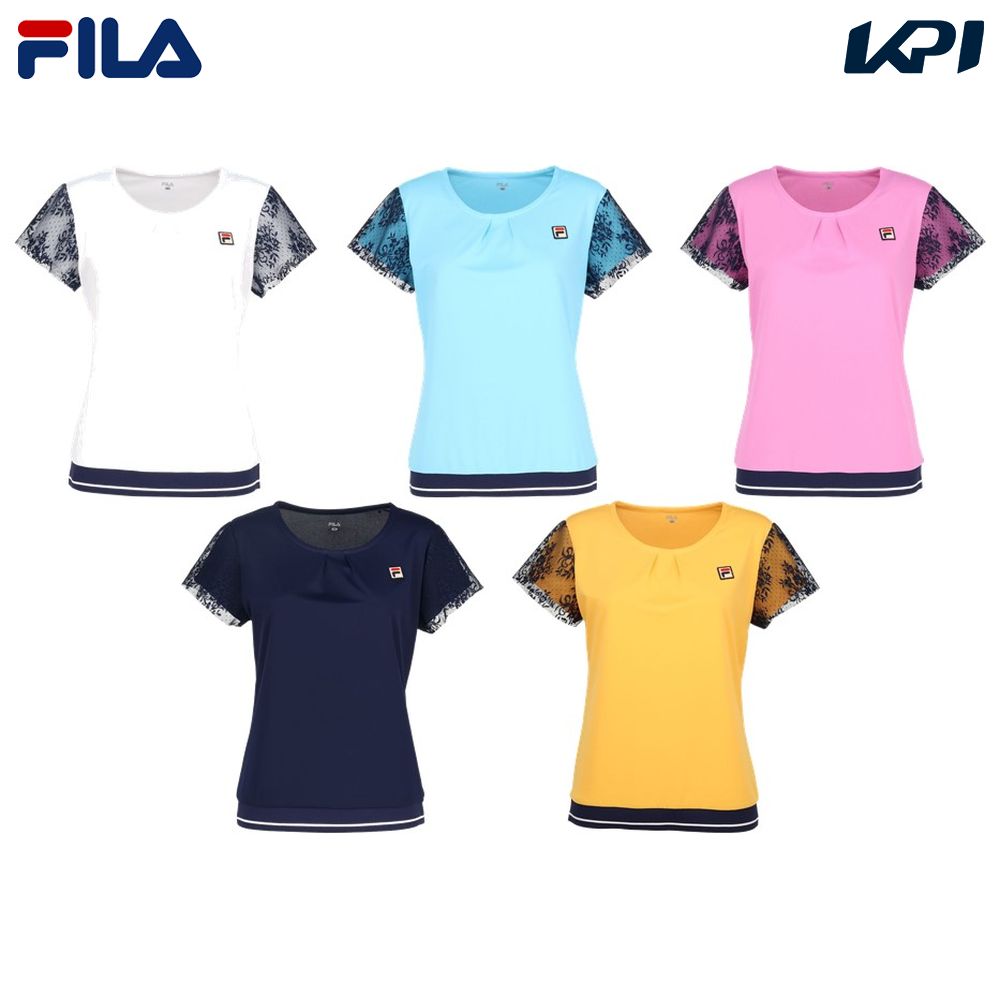 フィラ FILA テニスウェア レディース   ゲームシャツ VL2839 2024SS｜kpi24