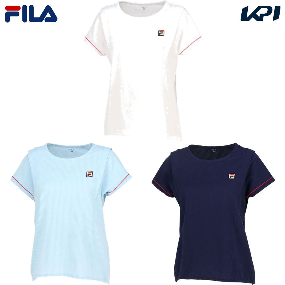 フィラ FILA テニスウェア レディース   ゲームシャツ VL2848 2024SS