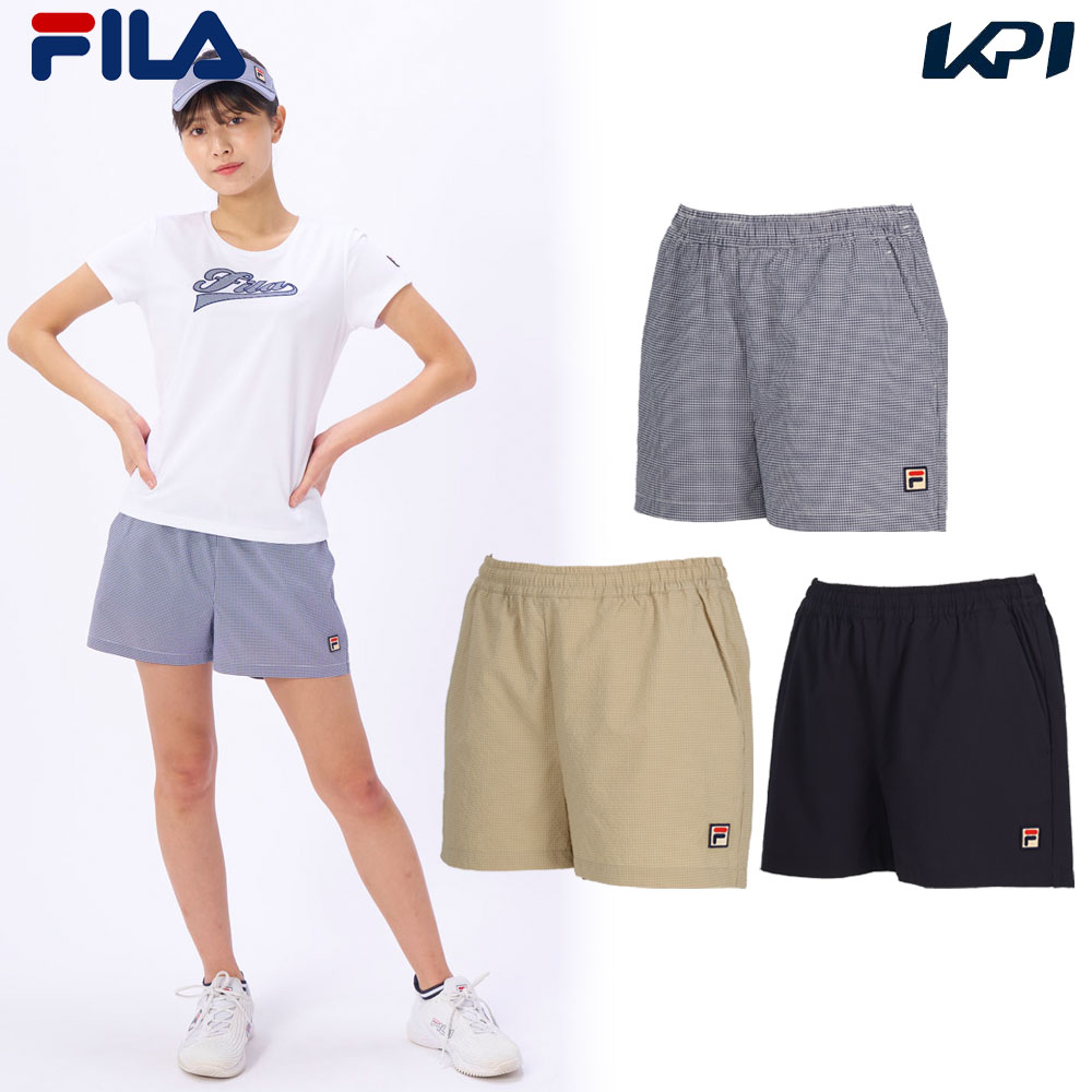 フィラ FILA テニスウェア レディース   ショートパンツ VL2857 2024SS