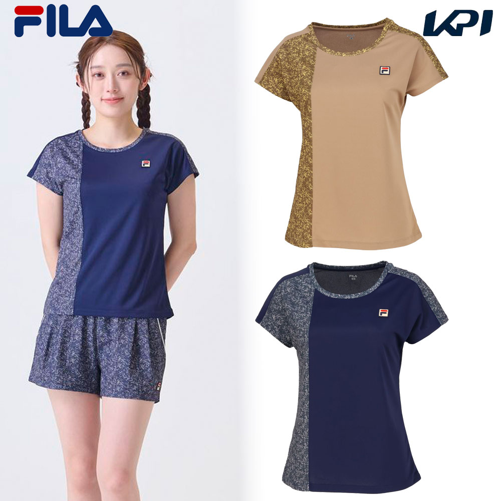 フィラ FILA テニスウェア レディース   ゲームシャツ VL2963 2024FW
