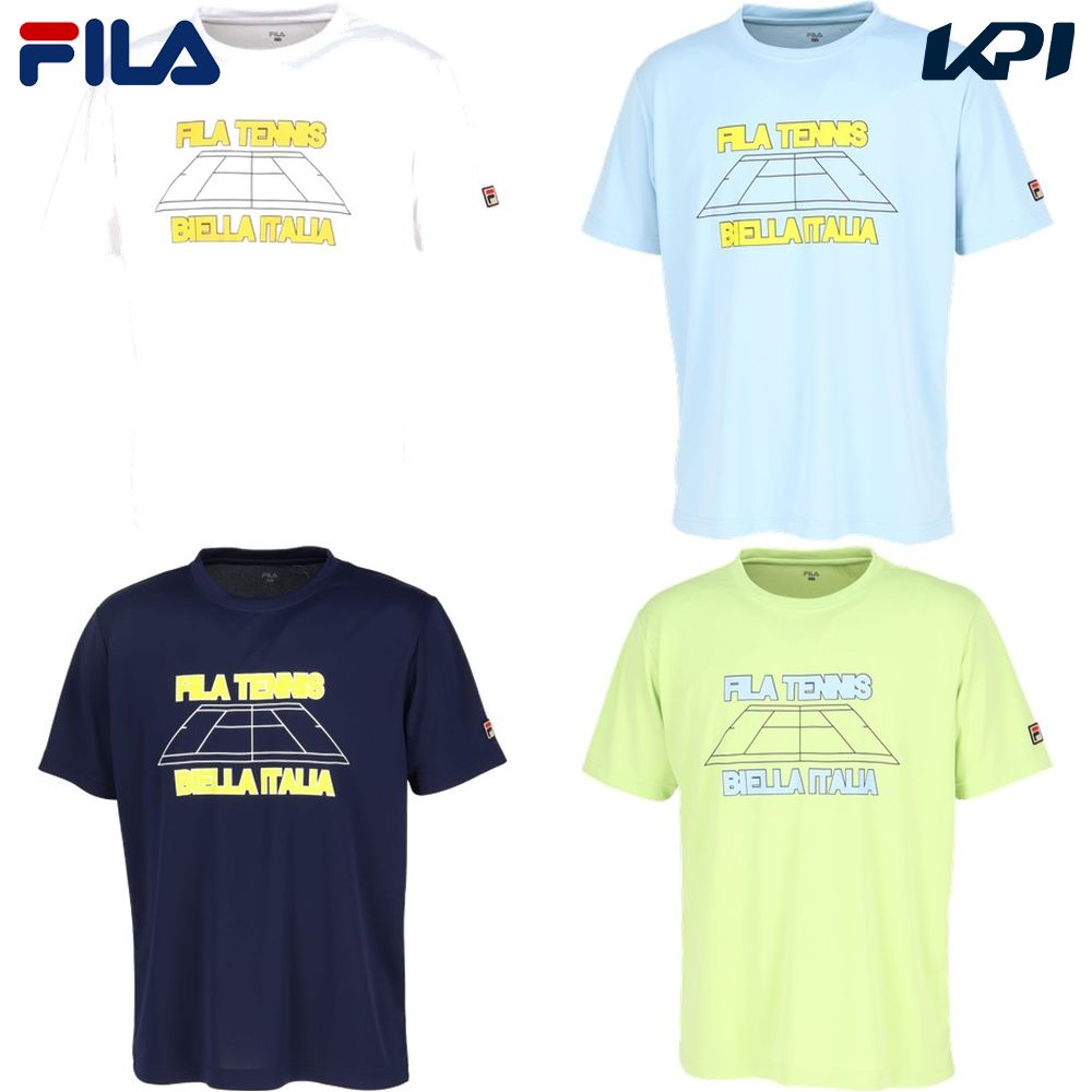 フィラ FILA テニスウェア メンズ   グラフィックTシャツ VM5697 2024SS