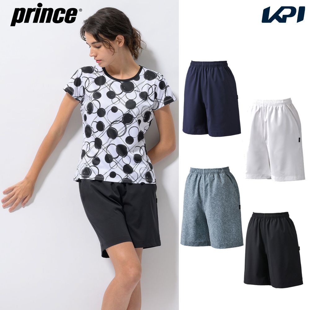 プリンス Prince テニスウェア レディース ストレッチハーフパンツ WA3324 2023SS｜kpi24