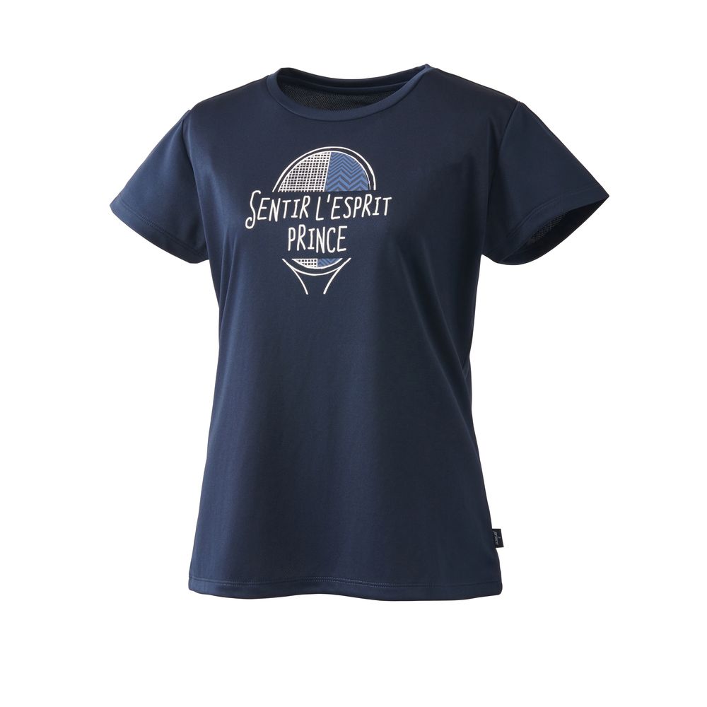 プリンス Prince テニスウェア レディース   Tシャツ WF4095 2024FW 8月下旬発売予定※予約｜kpi24｜02
