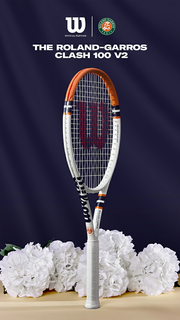 「ガット張り無料」ウイルソン Wilson 硬式テニスラケット CLASH 100 V2 ROLAND GARROS クラッシュ100 ローランギャロス WR127811U｜kpi24｜11
