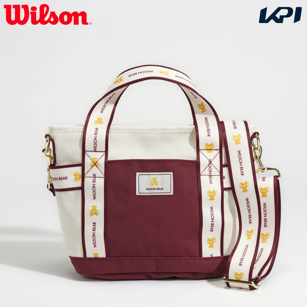 �u�ŒZ�����o�ׁv�E�C���\�� Wilson �e�j�X�o�b�O�E�P�[�X  BEAR JPN COLLECTION MINI TOTE WINE  �x�A�W���p���R���N�V���� �g�[�g�o�b�O ���C�� WR8048101001