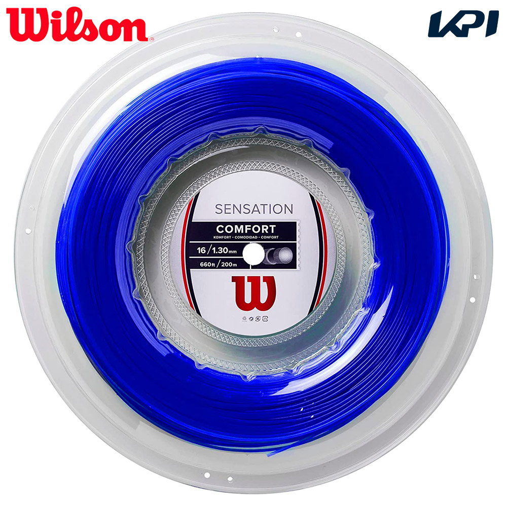 ウイルソン Wilson テニスガット・ストリング  SENSATION 16 センセーション 16 ブルー BLUE 16G 200mロール WR830910116 『即日出荷』｜kpi24