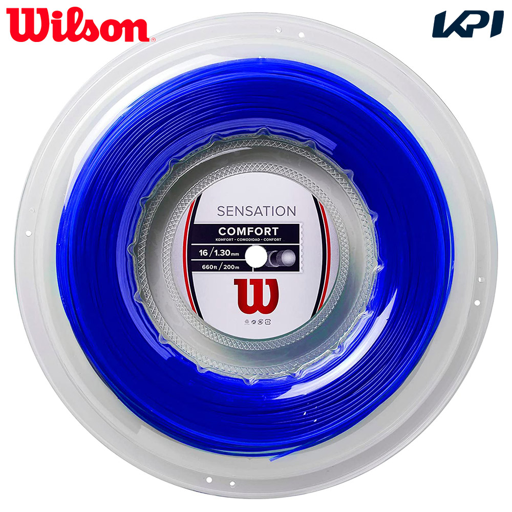 ウイルソン Wilson テニスガット・ストリング  SENSATION 16 センセーション 16 ブルー BLUE 16G 200mロール WR830910116 『即日出荷』