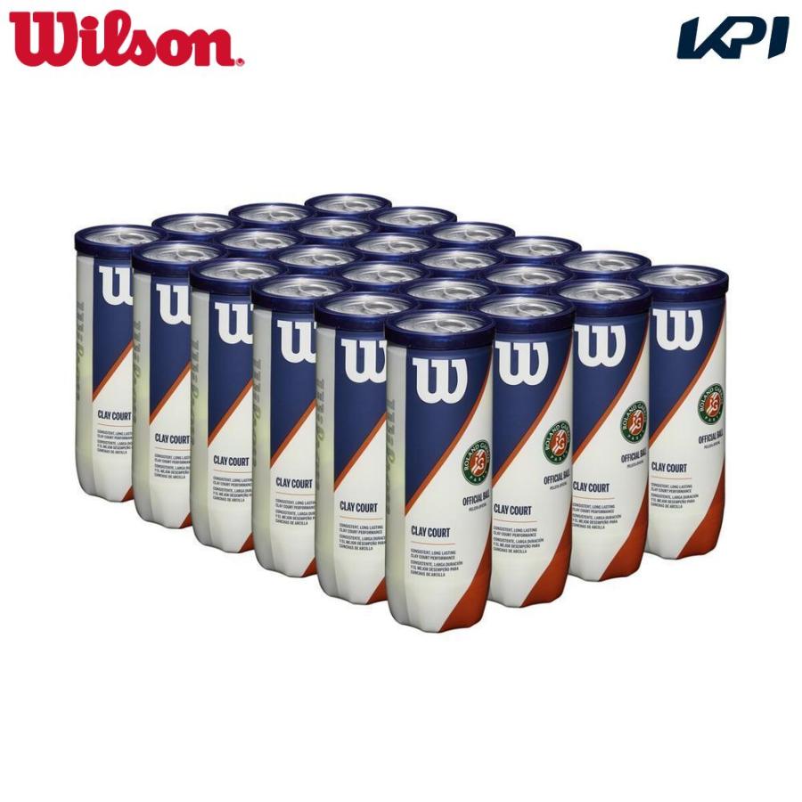 ウイルソン Wilson テニスボール  ローランギャロス クレーコート ROLAND GARROS CLAY COURT 3球入 1箱 24缶入  WRT125000 『即日出荷』