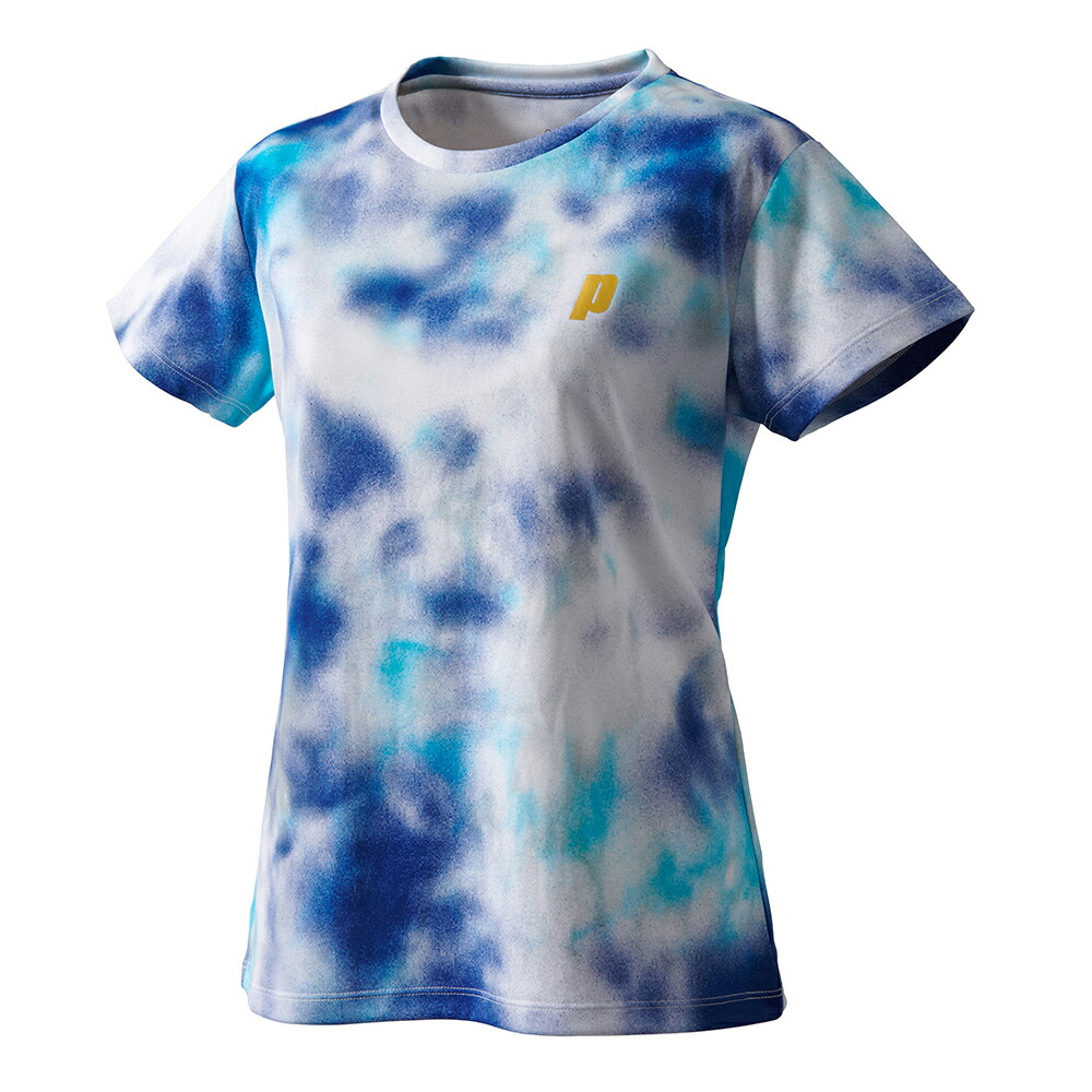 Prince テニスウェアセット 青/白 Prince（プリンス） テニスウェア レディース ゲームシャツ WS2076