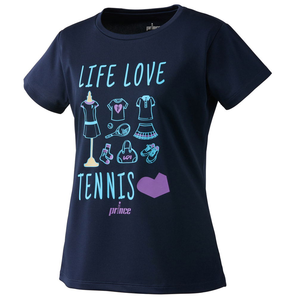 プリンス Prince テニスウェア レディース prince×KPIコラボ グラフィックTシャツ LIFE LOVE TENNIS WS2905K  2022SS 『即日出荷』 :WS2905K:KPI24 - 通販 - Yahoo!ショッピング