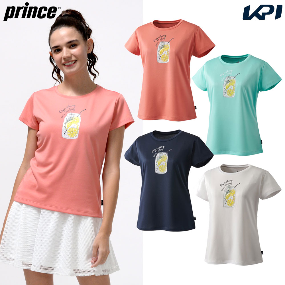 プリンス Prince テニスウェア レディース   Tシャツ WS5055 2025SS | Prince